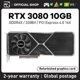 JIESHUO RTX 3080 10GB NVIDIA Gaming Graphics Card GDDR6X GPU 320Bit RTX3080 10G For PC Desktop Video Office 3080 rtx Serie AI