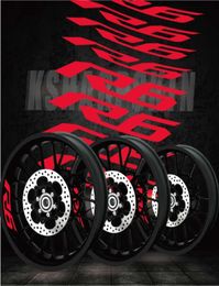 New Tyres cool modified motorcycle stickers inner wheel LOGO reflective personality rim decorative decals for YAMAHA R67338055