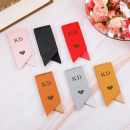 3 PCS Personalised Leather Bookmark Custom Name Gift for Book Lover Family Teacher Books Reading Page Marker 240314