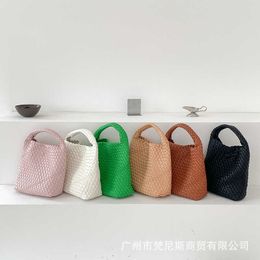 Original Bottegs Venetas Arco Tote Bag Nice net red same fashion high sense woven bag tote niche design super hot vegetable basket handbag