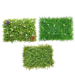 Decorative Flowers Lawn Carpet Fake Green Plants Background Artificial Decoration Outdoor Garden Balcony