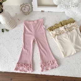 Trousers Baby Spring Summer Slim Pants Born Ribbed Stretch Flare Toddler Girl Clothes Infant Clothing For Kids