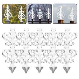 Gates 10 Pcs Protective Tips Fence Finials Out Door Decor Yard Decorations Garden Decorate Head Topper Spears Heads