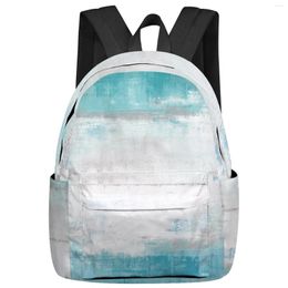 Backpack Abstract Art Duck Green Women Man Backpacks Waterproof Travel School For Student Boys Girls Laptop Book Pack Mochilas