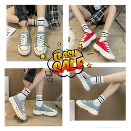 Nylon Designer Sneakers Shoes Gabardine Casual Brand Wheel Trainers Canvas Women Sneake Fashion Platform Solid Heighten Shoe Outdoor Shoe 22