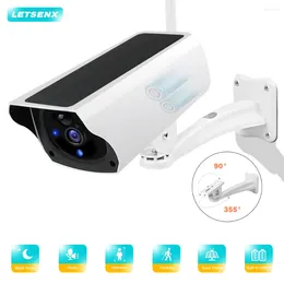 Solar Camera HD Outdoor Surveillance Waterproof CCTV Two Way Audio Wireless IP For Home Security Panel