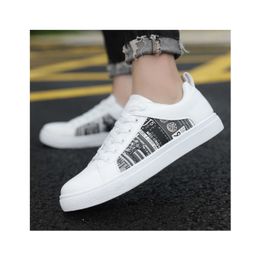 HBP Non Brand Big size mens shoes new flow small white shoes low top casual skateboard shoes