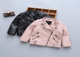 Pu Boys Kids Spring Winter Coats With Fur Leather Jacket Girls Winter Outdoor Jackets Children Strong2784874