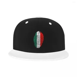 Ball Caps Fashion Italia Fingerprint Hip Hop Baseball Cap Women Men Personalised Snapback Unisex Retro National Pride Dad Hat Outdoor