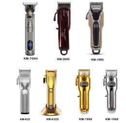 KEMEI Professional Electric Beard Shaver Rechargeable Hair Clipper Titanium Knife Hair Cutting Machine KM-2600 K32 K32 KM-700H4842013