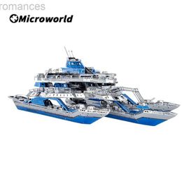 3D Puzzles Microworld 3D Metal Puzzle Games Military Leader Warship Battleship No.1 Model Kits DIY Jigsaw Toys Birthday Gifts For Adult Kid 240314