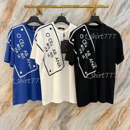 Luxury Men's T-Shirts Short Sleeve Fashion Summer Women Print T Shirt Female Casual Top Tshirts Letter Graphic Tee T-Shirt