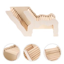 Cages Hamster Hideout Toy Hiding House Wooden Wood Cage Guinea Ladder Pets Sleeping Platform Pet Climbing Toys Accessories Hut Bath