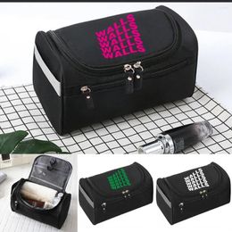 Cosmetic Bags Woman Toilet Bag Travel Organiser Portable Waterproof Walls Print Pattern Series 2024