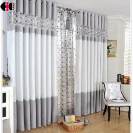 Curtains Luxury Modern Chenille Curtains Stitching Bird Nest Bedroom Living Room Coffee French Window Treatment Cortinas WP221C