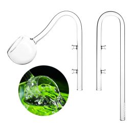 Accessories Aquarium Glass Poppy Inflow Outflow Pipe 1 Set For Planted Fish Tank 12/16mm 16/22mm Canister Philtre Surface Skimmer Philtre Tube