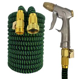 Reels American Standard Garden Hose Water Gun Flexible Telescopic Garden Water Pipe, Highpressure Car Washing Hose Garden Irrigation