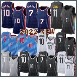 Custom Men Women Youth Brooklyn''Nets''Basketball Jersey Mens 11 72 Kevin Durant Ben Simmons 7 10 Kyrie Irving Black Contrast Colour