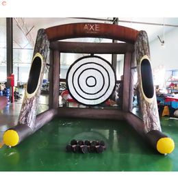 Free Ship Outdoor Activities 3mLx3mWx3mH (10x10x10ft) Inflatable Axe Throwing Dart Board Carnival Sport Game Toys for Sale