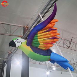 Free Door Shipping 5mW (16.5ft) with blower Giant Inflatable Parrot Bird Model Hang for Decoration Advertising