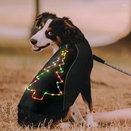 Dog Apparel Pet Breathable Vest Glowing Led Light Clothes Summer Cooling Mesh Luminous Coat Adjustable