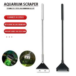 Tools Stainless Steel Aquarium Fish Tank Algae Scraper Blade Aquatic Water Live Plant Grass Cleaning MultiTool Cleaner Kit Set