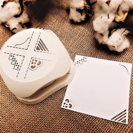 Punch ALI Paper Art 4in1 styling puncher, label rounder, bookmark corner decorator, DIY wedding card puncher diary scrapbook tool