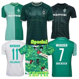 23 24 Werder Bremen soccer jerseys 125th anniversary 2023 2024 DUCKSCH BITTENCOURT FRIEDL VELJKOVIC SCHMID AGU JERSEY FOOTBALL SHIRTS Men kids shirt