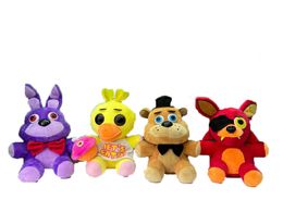 Factory wholesale 42 styles 25cm FNAF bear rabbit fox duck plush toy animation games surrounding animal dolls children's gifts
