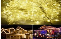 30M 300 LED String Lights whole White flash light Christmas party Fairy wedding lights AC110V220V8781305