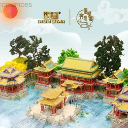 3D Puzzles MMZ MODEL 3D Metal Puzzle THE OLD SUMMER PALACE Model Ancient Chinese Architecture kits DIY Assemble model Toys for Children 240314