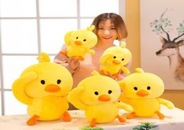 Plush Toys Cute Little Yellow Duck Stuffed Animals Soft TikTok Kids Child Doll Christmas Birthday Gifts High Quality 20cm 25cm2529306