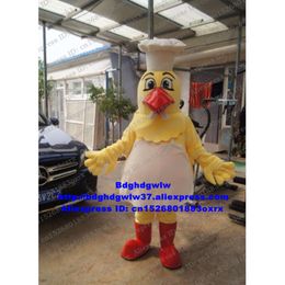 Mascot Costumes Chef Chicken Chook Hen Chick Mascot Costume Adult Cartoon Character Outfit Suit Ceremonial Event Ribbon-cutting Zx2936