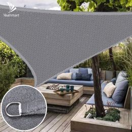 Nets 185GSM HDPE Sun Shade Sail 3x2M 95%UV Block Triangle Awning Shading Cloth for Garden Patio Backyard Tent Car Shade Cover 40%OFF