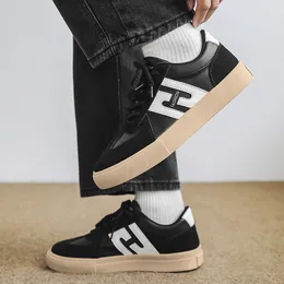 Casual Shoes Men's 2024 Retro Thick-soled Round-toed Sneakers Spring And Autumn Fashion Lace-up Comfortable Men