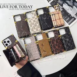 Beautiful iPhone Phone Case 15 14 Pro Max Leather Card Crossbody Hi Quality Purse 18 17 16 15pro 14pro 13 12 11 Samsung S20 S21 S22 S23 S24 S25 S26 Ultra with Gift Box WS
