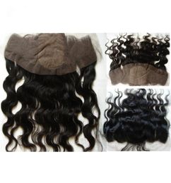 Brazilian Body Wave Silk Base Lace Frontal Closure 13x4 Bleached Knots Cheap Virgin Hair Silk Top Full Lace Frontal Pieces5254891