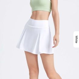 Al-1oyoga Women Summer Shorts Yoga Summer Sunscreen Sports Short Quick Drying Breathable Fake Two Piece Fitness Skirt Golf Tennis Shorts For Women
