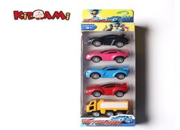 5pcsset 164 Alloy Toy Car Anime Korea Cartoon Watch Car Model Toys Pull Back Miniature Educational Toys For Children Gift LJ20098801904