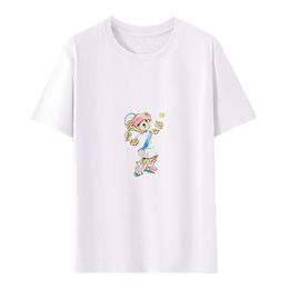 T-shirt da donna firmata 2024, maglietta POLO, nuova estate da donna stampata, maglietta in cotone di alta qualità al 100%