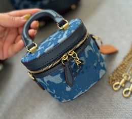 Designer - Women's Crossbody Bag Shoulder Bag Denim with handle mini Makeup bag box 11*9cm