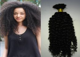 1 Bundles Human Braiding Hair Bulk No Weft Mongolian Afro Kinky Curly Bulk Hair For Braiding Hair 1Pc5465819