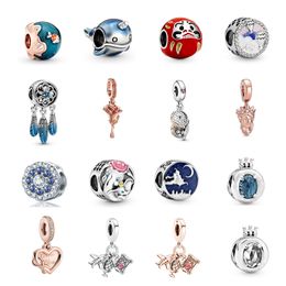 New Fashion Charm Original S925 Silver Rose Dream Catcher Beads Suitable for Original Women's Bracelet Jewellery Accessories Gift
