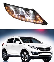 LED Head Light for Kia Sportage Daytime Running Headlight 2011-2014 DRL Turn Signal High Beam Projector Lens