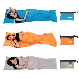 Gear Tomshoo 70*210cm Outdoor Sleeping Bag Liner Portable Travel Single Sleeping Bags Liner for Adults Camping Emergency Sleeping Bag