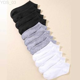 Kids Socks 12 Pairs Solid Colour Boat Socks Comfortable Breathable High-Quality Mens Business Low Tube Socks Casual Men Slipper Floor Socks YQ240314