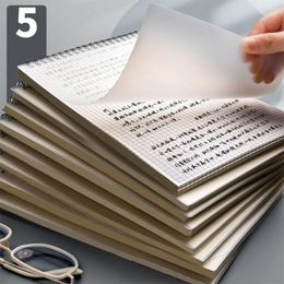 Flip-up Type Coil Notebook Thickened Grid Line A4/A5/B5 Notepad With PP Cover Writing Pads Office School Supplies