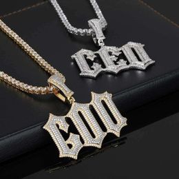 Hip Hop Grat Zirkon Trendy Marke Personalisierte Angepasst DIY Spleißen Brief Anhänger Halskette