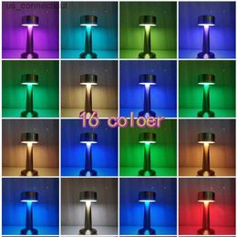 Table Lamps Retro European Touch-Controlled Dimmable Table Lamp 16 Colours Rechargeable Battery Remote Included Antique Art Deco Style