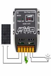 20A 12V24V Solar Panel Charge Controller Battery Regulator Safe Protecting Solar Regulator For Solar Panel System Us7112359